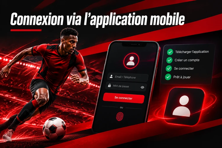 Connexion via l’application mobile